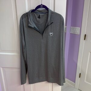 Johnnie O Gray Quarter-Zip Pullover